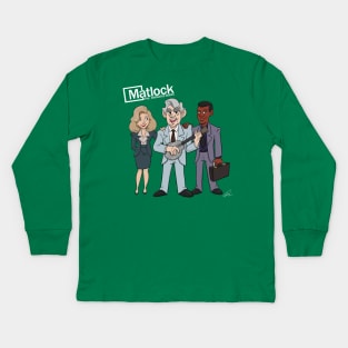 Matlock The Animated Series Kids Long Sleeve T-Shirt